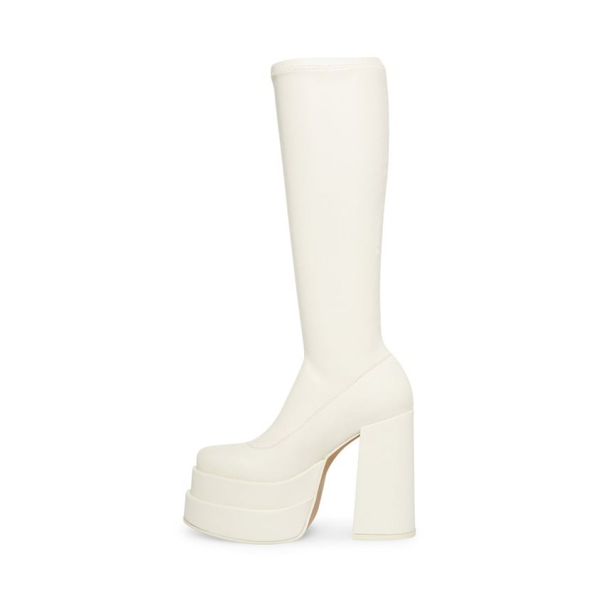 White Steve Madden Cypress Women's Knee-high Boots | PH 7251HBO